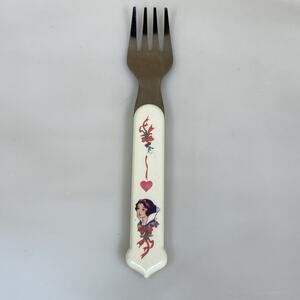 Vintage Disney Snow White Childrens Fork Toddler Baby Utensil